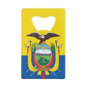 Vlag van Ecuador Kredietkaart Flessenopener