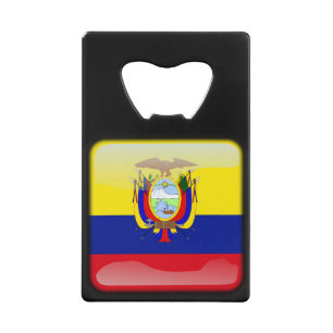 Vlag_van_Ecuador Kredietkaart Flessenopener