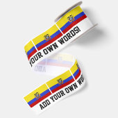 Vlag van Ecuador Lint (Achterkant)