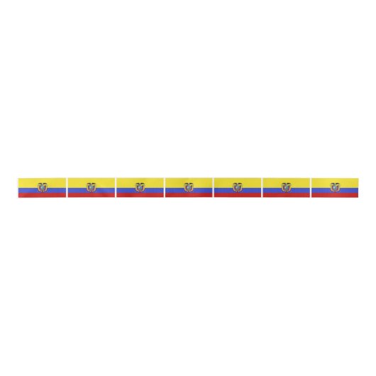 Vlag van Ecuador Lint (Voorkant)