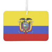 Vlag van Ecuador Luchtverfrisser (Achterkant)