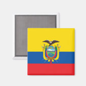 Vlag van Ecuador Magneet (Voorkant / Achterkant)