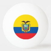 Vlag van Ecuador Pingpongballen (Achterkant)