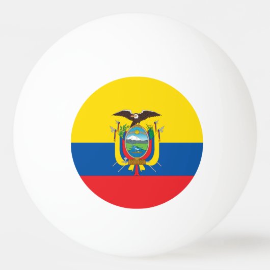 Vlag van Ecuador Pingpongballen (Voorkant)