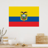 Vlag van Ecuador Poster (Keuken)