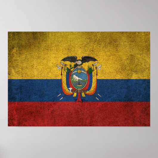  vlag van Ecuador Poster (Voorkant)