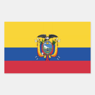 Vlag van Ecuador Rechthoekige Sticker