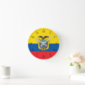 Vlag van Ecuador Ronde Klok (Huis)