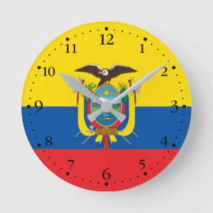 Vlag van Ecuador Ronde Klok