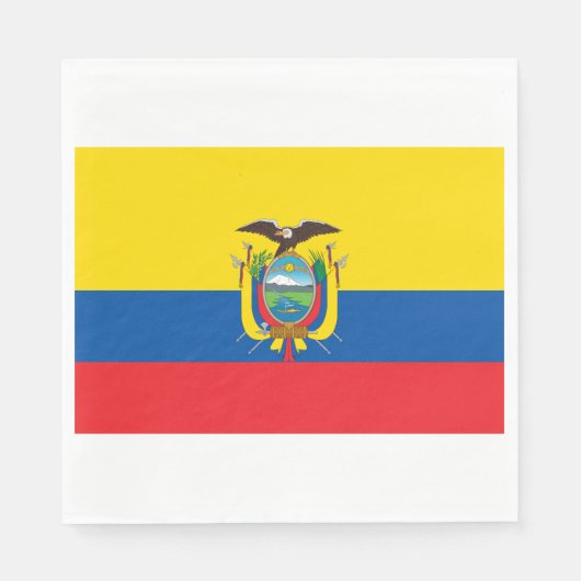 Vlag van Ecuador Servet (Voorkant)