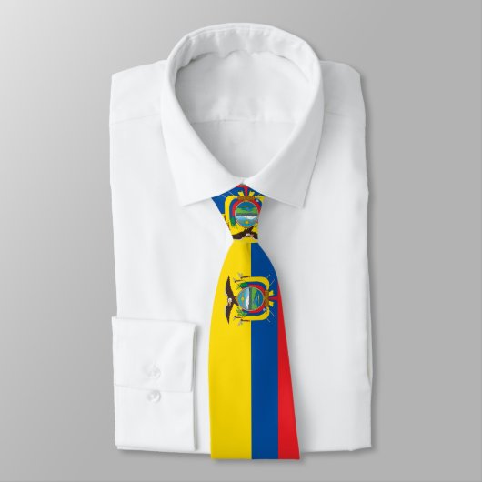 Vlag van Ecuador Stropdas (Gebonden)