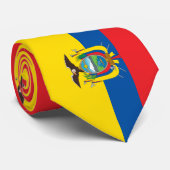Vlag van Ecuador Stropdas (Opgerold)
