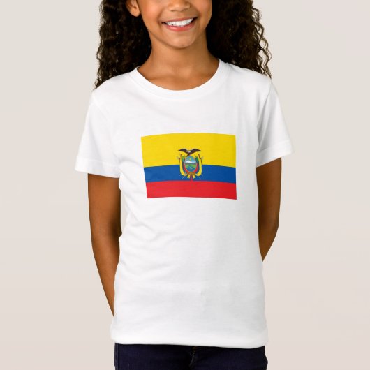 Vlag van Ecuador T-shirt (Voorkant)