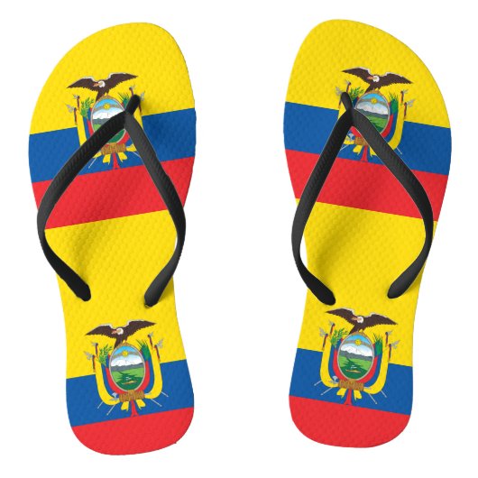 Vlag van Ecuador Teenslippers (Voetbed)