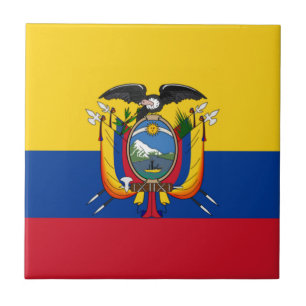 Vlag van Ecuador Tegeltje