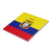 Vlag van Ecuador Tegeltje (Zijkant)