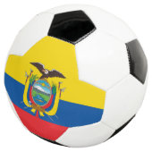 Vlag van Ecuador Voetbal (Drie kwart)