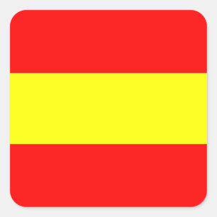 vlag van een zeemijlmerk van het zeemijlnummer vierkante sticker