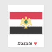 Vlag van Egypte (1952-1958) Sticker (Vel)