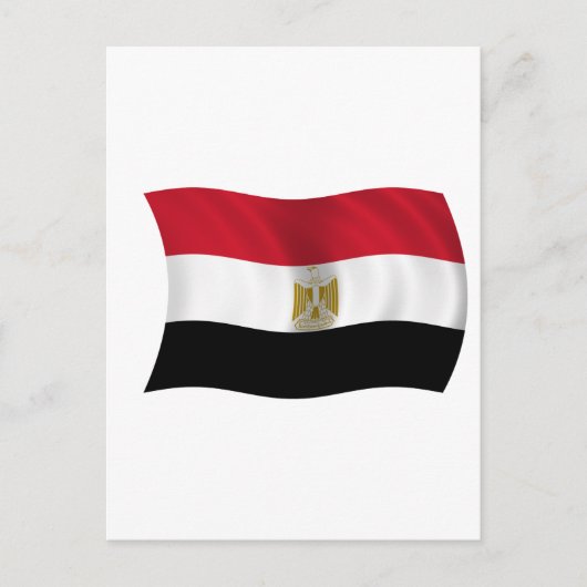 Vlag van Egypte Briefkaart (Voorkant)