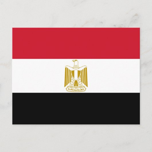 Vlag van Egypte Briefkaart (Voorkant)