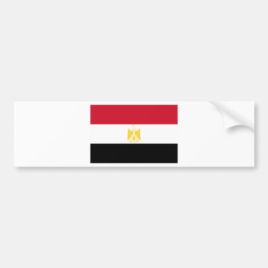 Vlag van Egypte Bumpersticker (Voorkant)