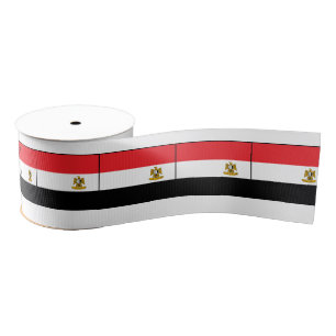 Vlag van Egypte Eagle Red Black White Grosgrain Lint