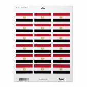 Vlag van Egypte Etiket (Full Sheet)