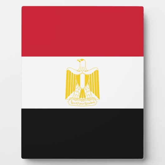 Vlag van Egypte Fotoplaat (Voorkant)