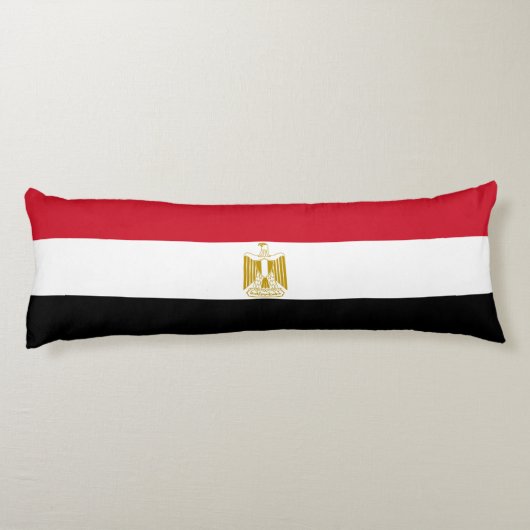Vlag van Egypte Lichaamskussen (Achterkant)