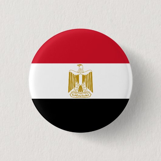 Vlag van Egypte Ronde Button 3,2 Cm (Voorkant)