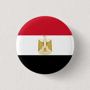 Vlag van Egypte Ronde Button 3,2 Cm