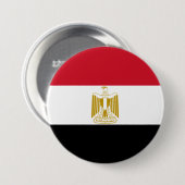 Vlag van Egypte Ronde Button 7,6 Cm (Voorkant /achterkant)