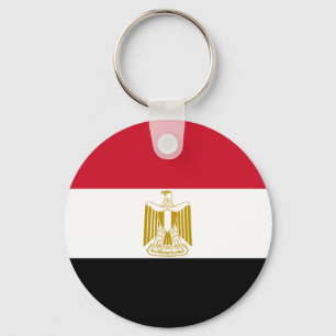 Vlag van Egypte Sleutelhanger