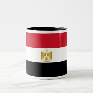 Vlag van Egypte Tweekleurige Koffiemok