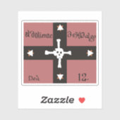 Vlag van El Doliente de Hidalgo (1811-1812), Mexic Sticker (Vel)