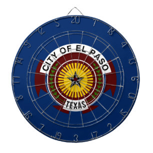 Vlag van El Paso (Texas) Dartbord