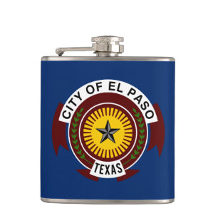 Vlag van El Paso, Texas Flask Heupfles