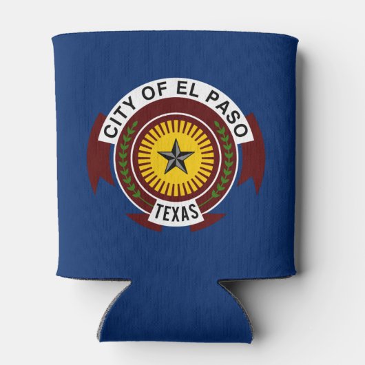 Vlag van El Paso, Texas Koelbox Blikjeskoeler (Achterkant)