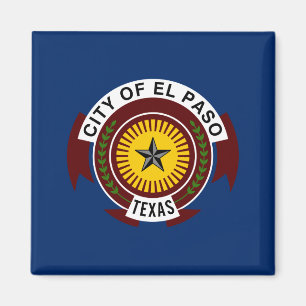 Vlag van El Paso (Texas) Magneet