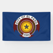 Vlag van El Paso (Texas) Spandoek (Horizontaal)