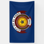 Vlag van El Paso (Texas) Spandoek (Verticaal)