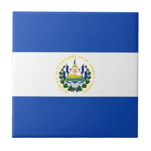 Vlag van El Salvador - Bandera de El Salvador Tegeltje