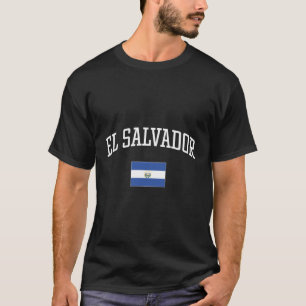 Vlag Van El Salvador Houd Van Je Land T-shirt