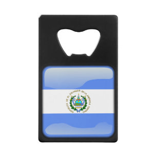 Vlag_van_El_Salvador Kredietkaart Flessenopener