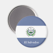 Vlag van El Salvador Magnet Magneet (Voorkant / Achterkant)