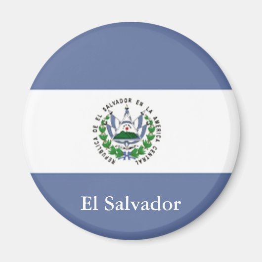 Vlag van El Salvador Magnet Magneet (Voorkant)
