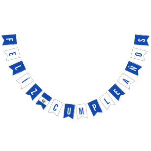 Vlag van El Salvador op de verjaardag van de verkl Vlaggetjes