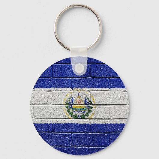 Vlag van El Salvador Sleutelhanger (Voorkant)