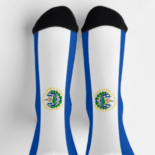 Vlag van El Salvador Sokken
